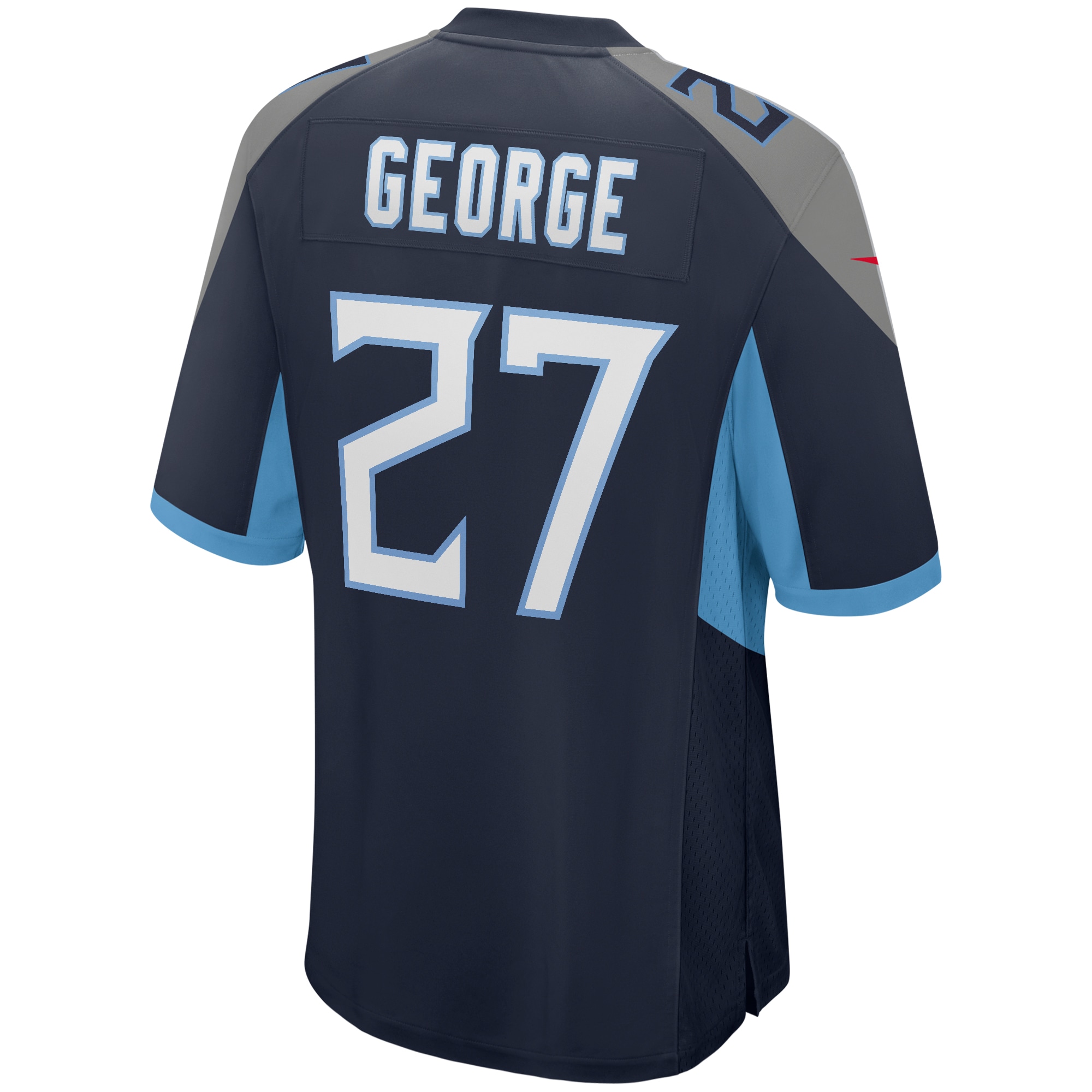 Eddie George Tennessee Titans Nike Game Retired Player Jersey Navy - Image 3