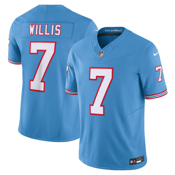 Malik Willis Tennessee Titans Nike Vapor FUSE Limited Jersey Light Blue