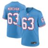 Mike Munchak Tennessee Titans Nike Oilers Throwback Retired Player Game Jersey Light Blue