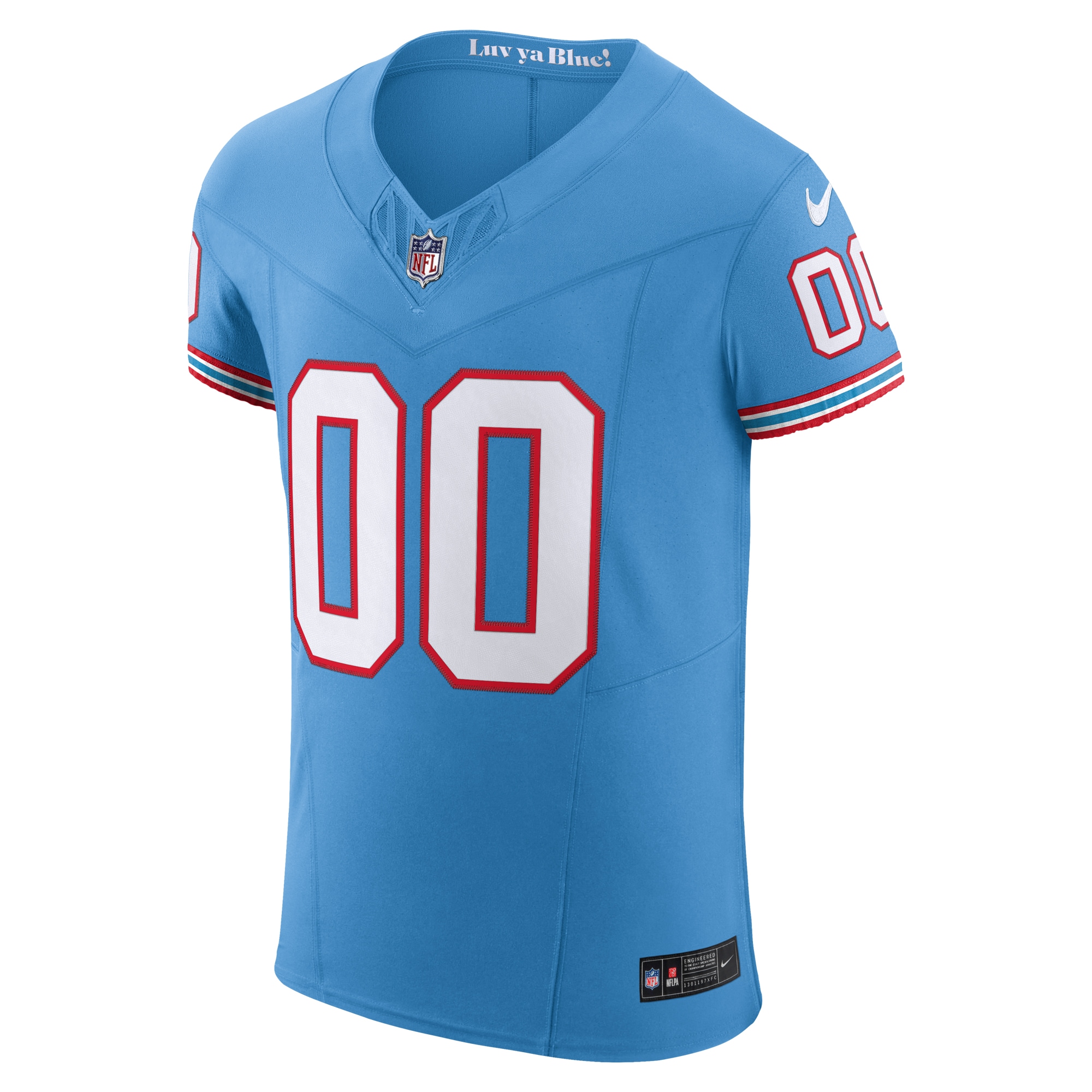 Tennessee Titans Nike Vapor FUSE Elite Custom Jersey Light Blue - Image 2