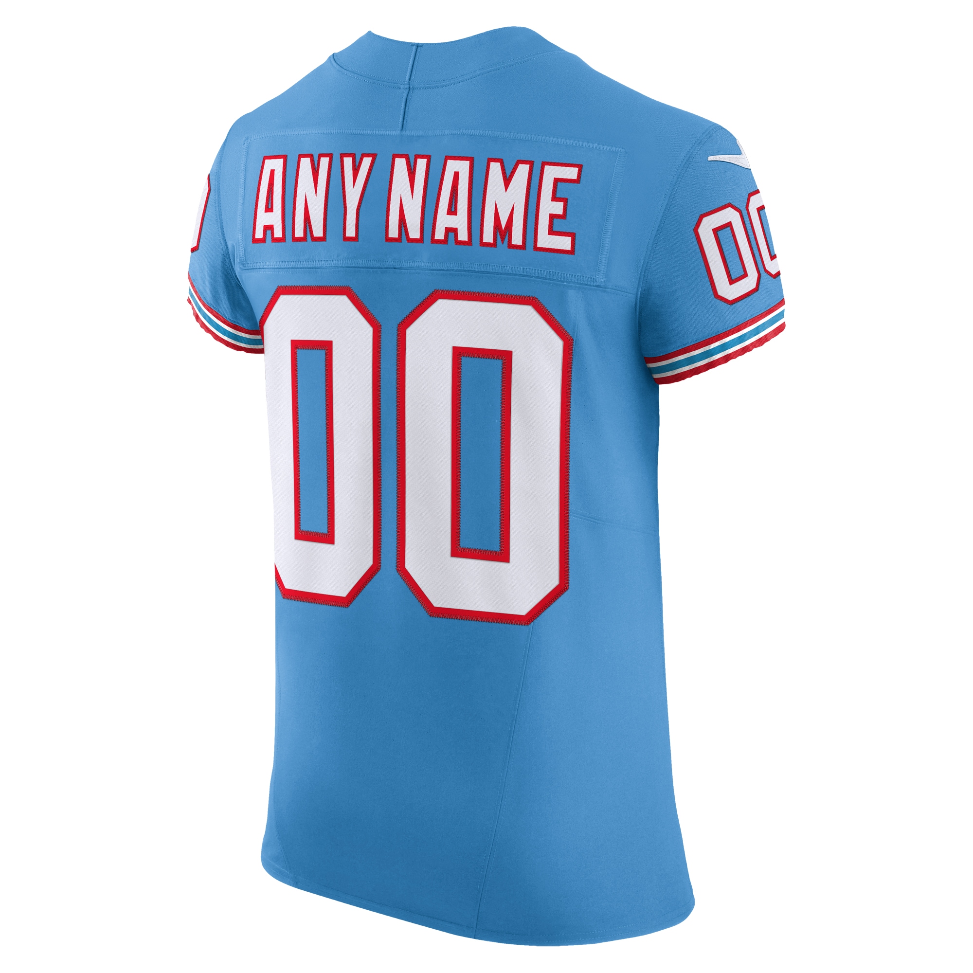 Tennessee Titans Nike Vapor FUSE Elite Custom Jersey Light Blue - Image 3