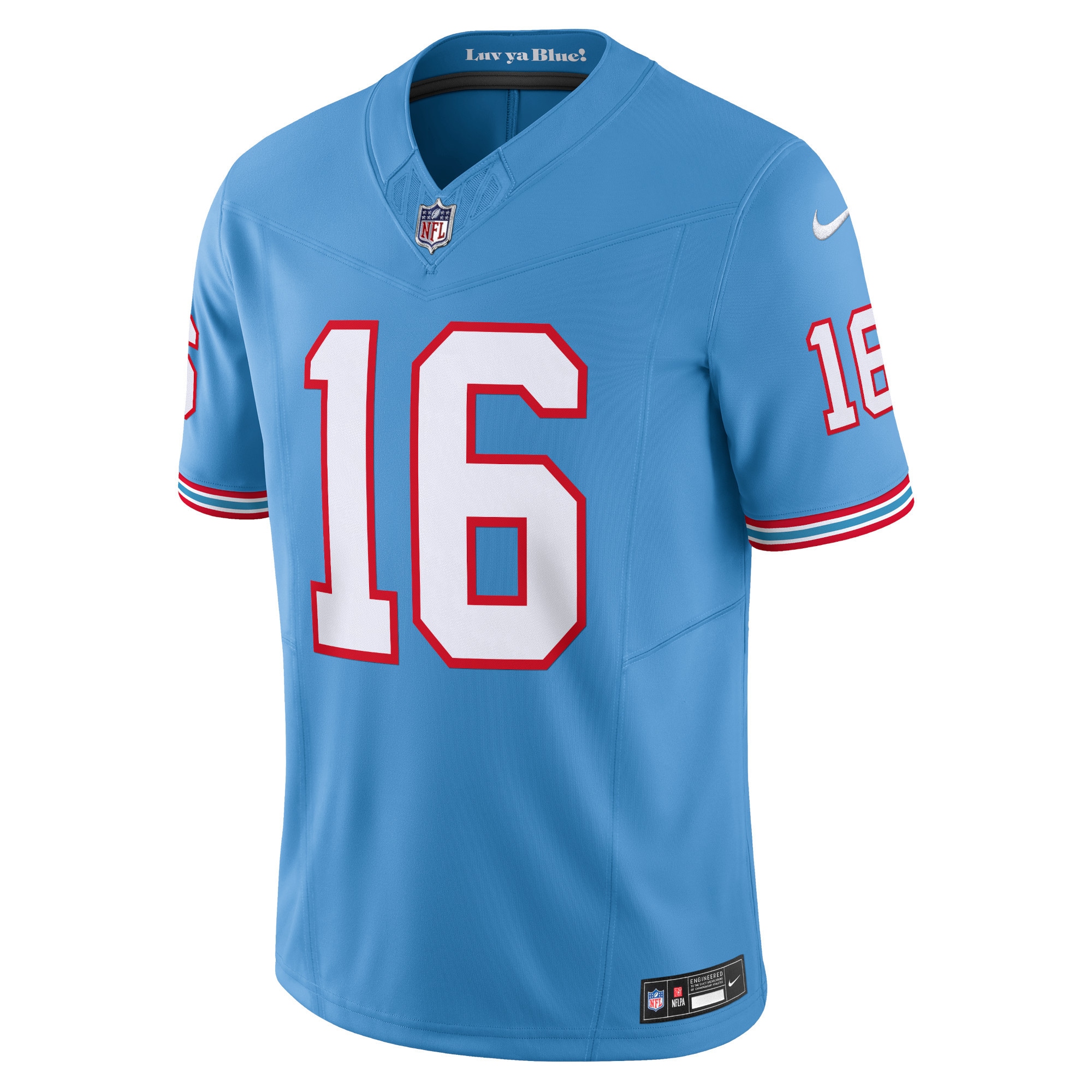 Treylon Burks Tennessee Titans Nike Vapor FUSE Limited Jersey Light Blue - Image 2
