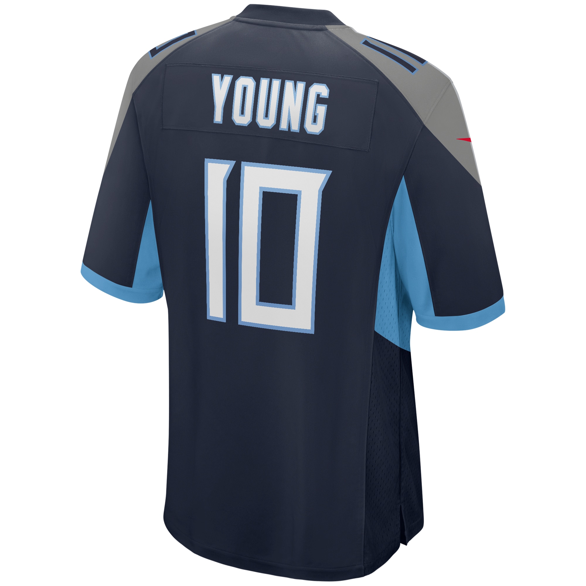Vince Young Tennessee Titans Nike Game Retired Player Jersey Navy - Image 3