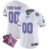 Titans 1997 Throwback Limited Vapor Custom Jersey – All Stitched – Women – White