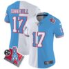 Women’s Titans 1997 Throwback Limited Vapor Jersey – All Stitched – Split – Ryan Tannehill