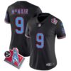 Women’s Titans 1997 Throwback Limited Vapor Jersey – All Stitched – Black – Steve Mcnair
