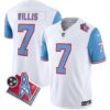 Men’s Titans 1997 Throwback Limited Vapor Jersey – All Stitched – Blue Sleeves – Malik Willis