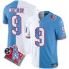 Men’s Titans 1997 Throwback Limited Vapor Jersey – All Stitched – Split – Steve Mcnair