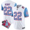 Men’s Titans 1997 Throwback Limited Vapor Jersey – All Stitched – Blue Sleeves – Derrick Henry