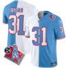 Men’s Titans 1997 Throwback Limited Vapor Jersey – All Stitched – Split – Kevin Byard
