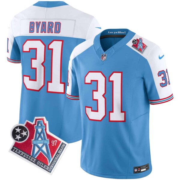 Men’s Titans 1997 Throwback Limited Vapor Jersey – All Stitched – Alternate – Kevin Byard