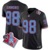 Men’s Titans 1997 Throwback Limited Vapor Jersey – All Stitched – Black – Jeffery Simmons