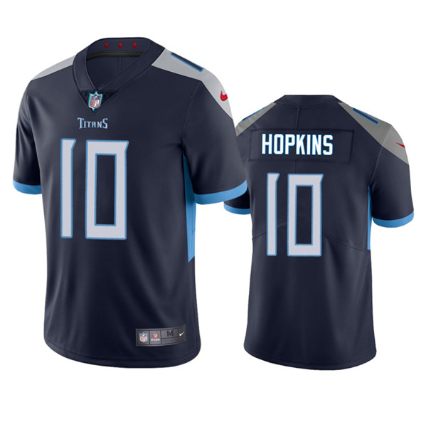 Men’s Tennessee Titans #10 DeAndre Hopkins Navy Vapor Untouchable Stitched Jersey