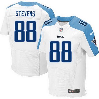 Men’s Tennessee Titans #88 Craig Stevens Nike White Elite Jersey