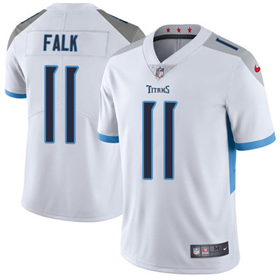 Nike Tennessee Titans #11 Luke Falk White Men’s Stitched NFL Vapor Untouchable Limited Jersey