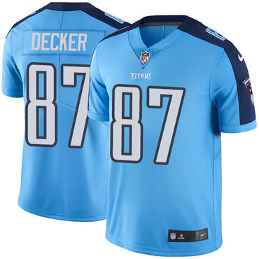 Nike Tennessee Titans #87 Eric Decker Light Blue Team Color Men’s Stitched NFL Vapor Untouchable Limited Jersey