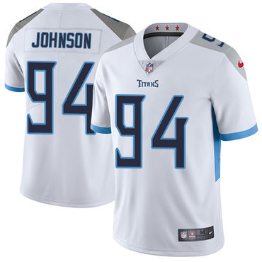 Nike Tennessee Titans #94 Austin Johnson White Men’s Stitched NFL Vapor Untouchable Limited Jersey