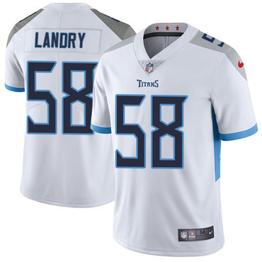 Nike Tennessee Titans #58 Harold Landry White Men’s Stitched NFL Vapor Untouchable Limited Jersey