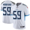 Nike Tennessee Titans #59 Wesley Woodyard White Men’s Stitched NFL Vapor Untouchable Limited Jersey