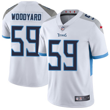 Nike Tennessee Titans #59 Wesley Woodyard White Men’s Stitched NFL Vapor Untouchable Limited Jersey
