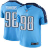 Titans #98 Jeffery Simmons Light Blue Men’s Stitched Football Limited Rush Jersey