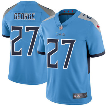 Nike Tennessee Titans #27 Eddie George Light Blue Team Color Men’s Stitched NFL Vapor Untouchable Limited Jersey