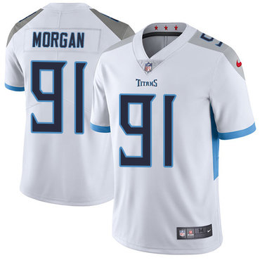 Nike Tennessee Titans #91 Derrick Morgan White Men’s Stitched NFL Vapor Untouchable Limited Jersey