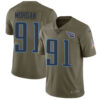 Nike Tennessee Titans #91 Derrick Morgan Olive Men’s Stitched NFL Limited 2017 Salute to Service Jersey