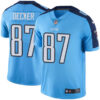 Nike Tennessee Titans #87 Eric Decker Light Blue Men’s Stitched NFL Limited Rush Jersey