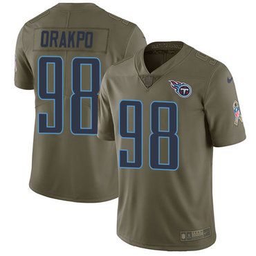 Nike Tennessee Titans #98 Brian Orakpo Olive Men’s Stitched NFL Limited 2017 Salute to Service Jersey