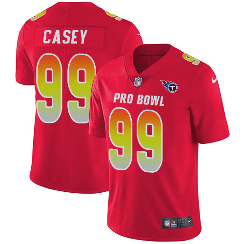 Nike Tennessee Titans #99 Jurrell Casey Red Men’s Stitched NFL Limited AFC 2019 Pro Bowl Jersey