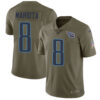 Nike Tennessee Titans #8 Marcus Mariota Olive Men’s Stitched NFL Limited 2017 Salute to Service Jersey