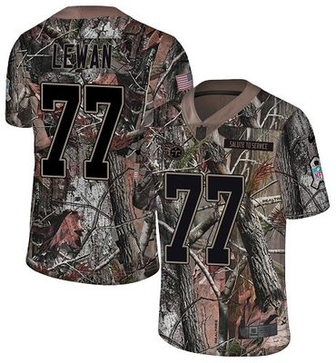 Nike Titans #77 Taylor Lewan Camo Men’s Stitched NFL Limited Rush Realtree Jersey