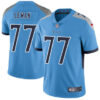 Nike Tennessee Titans #77 Taylor Lewan Light Blue Team Color Men’s Stitched NFL Vapor Untouchable Limited Jersey