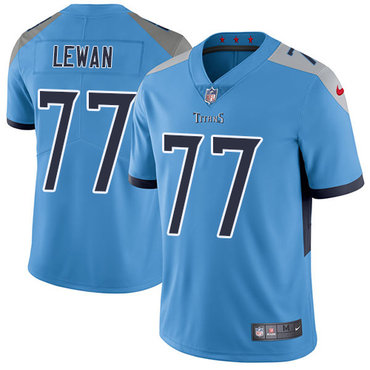 Nike Tennessee Titans #77 Taylor Lewan Light Blue Team Color Men’s Stitched NFL Vapor Untouchable Limited Jersey