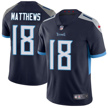 Nike Tennessee Titans #18 Rishard Matthews Navy Blue Alternate Men’s Stitched NFL Vapor Untouchable Limited Jersey