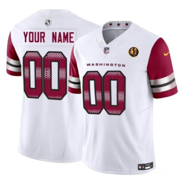 Washington Commanders Active Player Custom White 2023 FUSE With John Madden Jersey