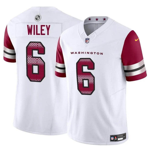 Washington Commanders #6 Michael Wiley White 2024 FUSE Jersey