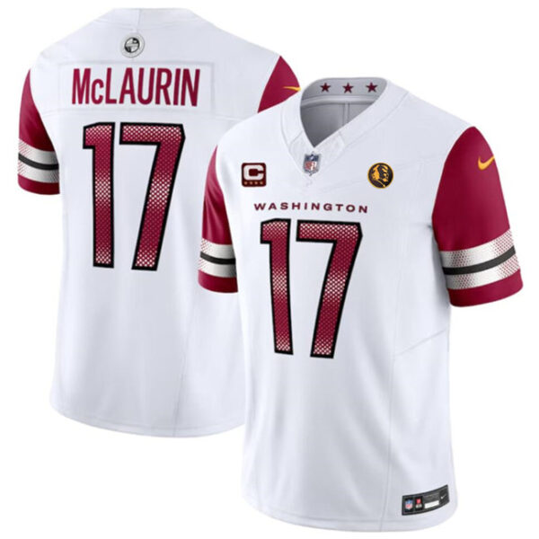 Washington Commanders #17 Terry Mclaurin 2023 FUSE With John Madden Patch Vapor Jersey