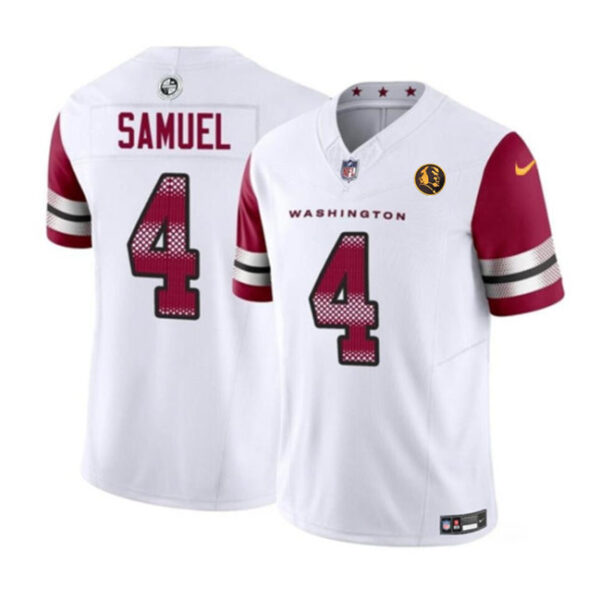 Washington Commanders #4 Curtis Samuel White 2023 FUSE With John Madden Jersey