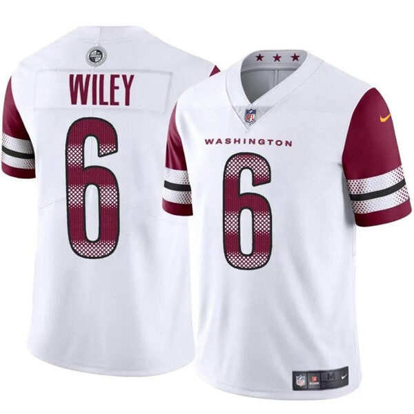 Washington Commanders #6 Michael Wiley White 2024 Vapor Jersey