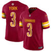 Washington Commanders #3 Cade York Burgundy 2024 FUSE Jersey