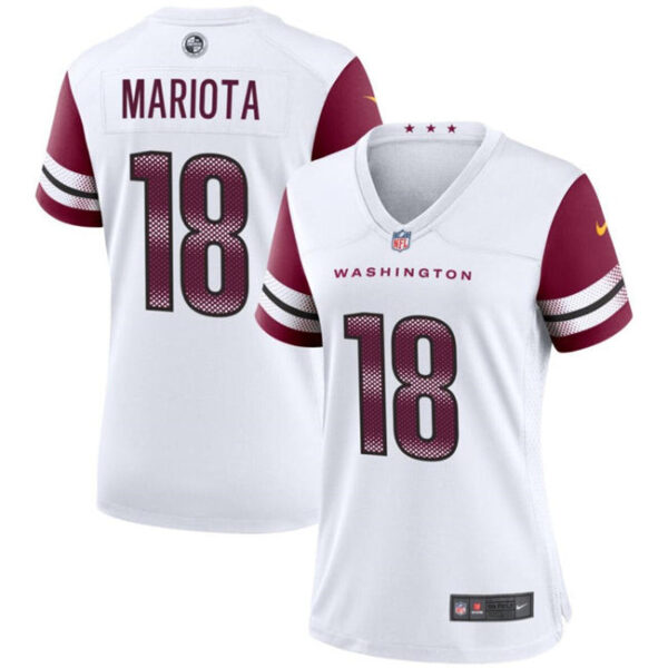 Jersey Washington Commanders #18 Marcus Mariota White Stitched