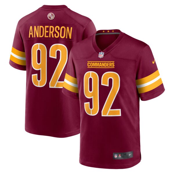 Abdullah Anderson Washington Commanders Nike Game Player Jersey Burgundy