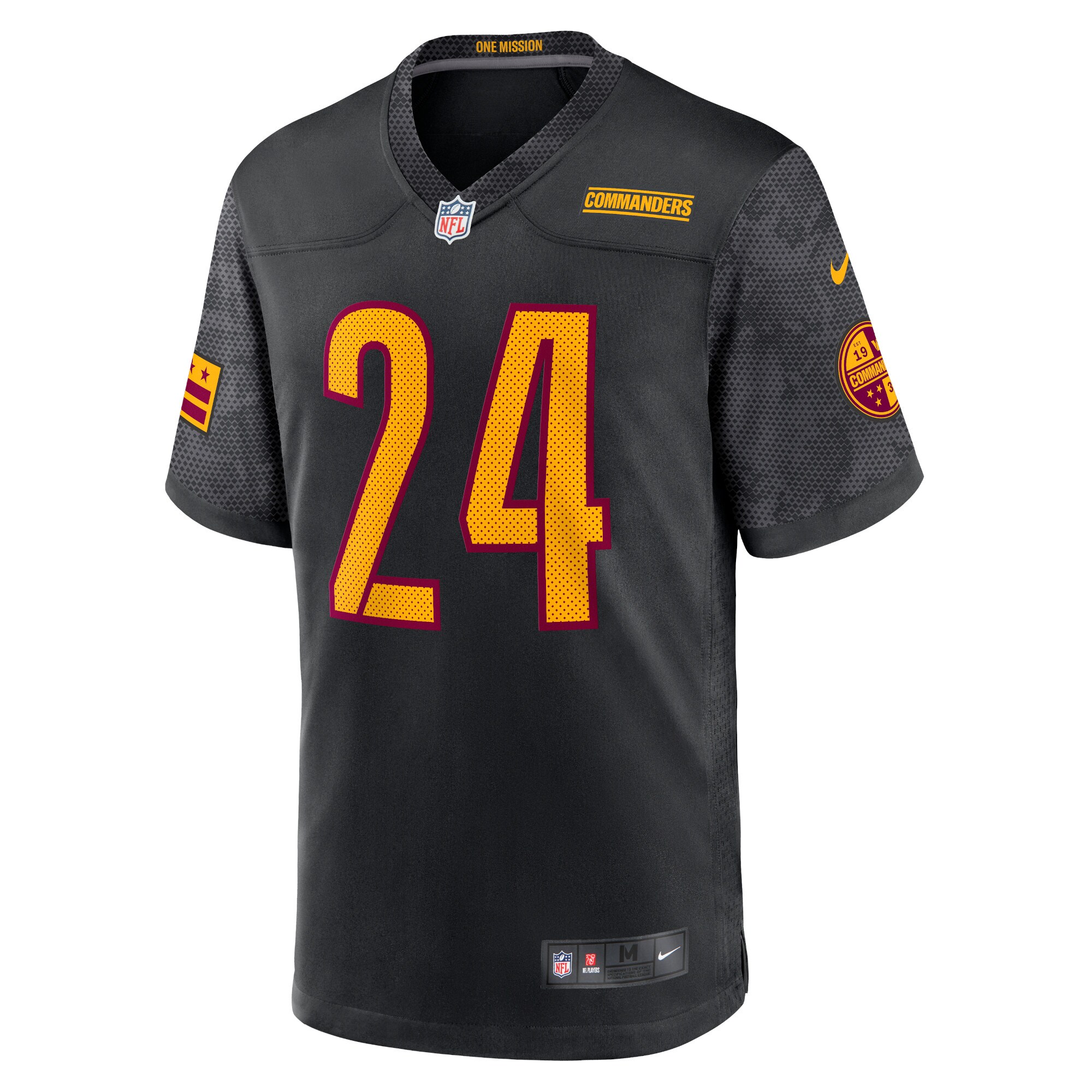 Antonio Gibson Washington Commanders Nike Alternate Game Player Jersey Black - Image 2
