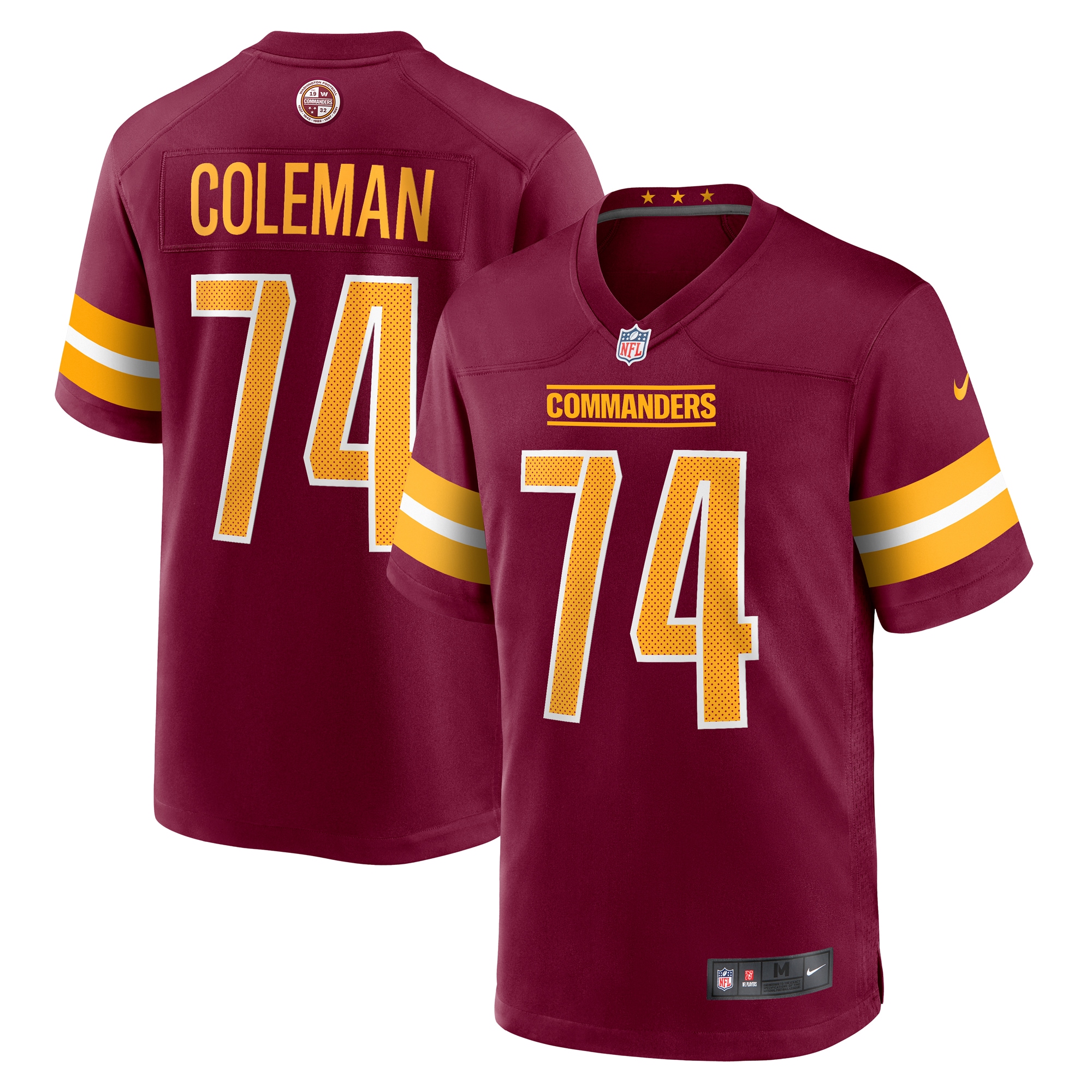 Brandon Coleman Washington Commanders Nike Game Jersey Burgundy