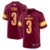 Cade York Washington Commanders Nike Game Jersey Burgundy