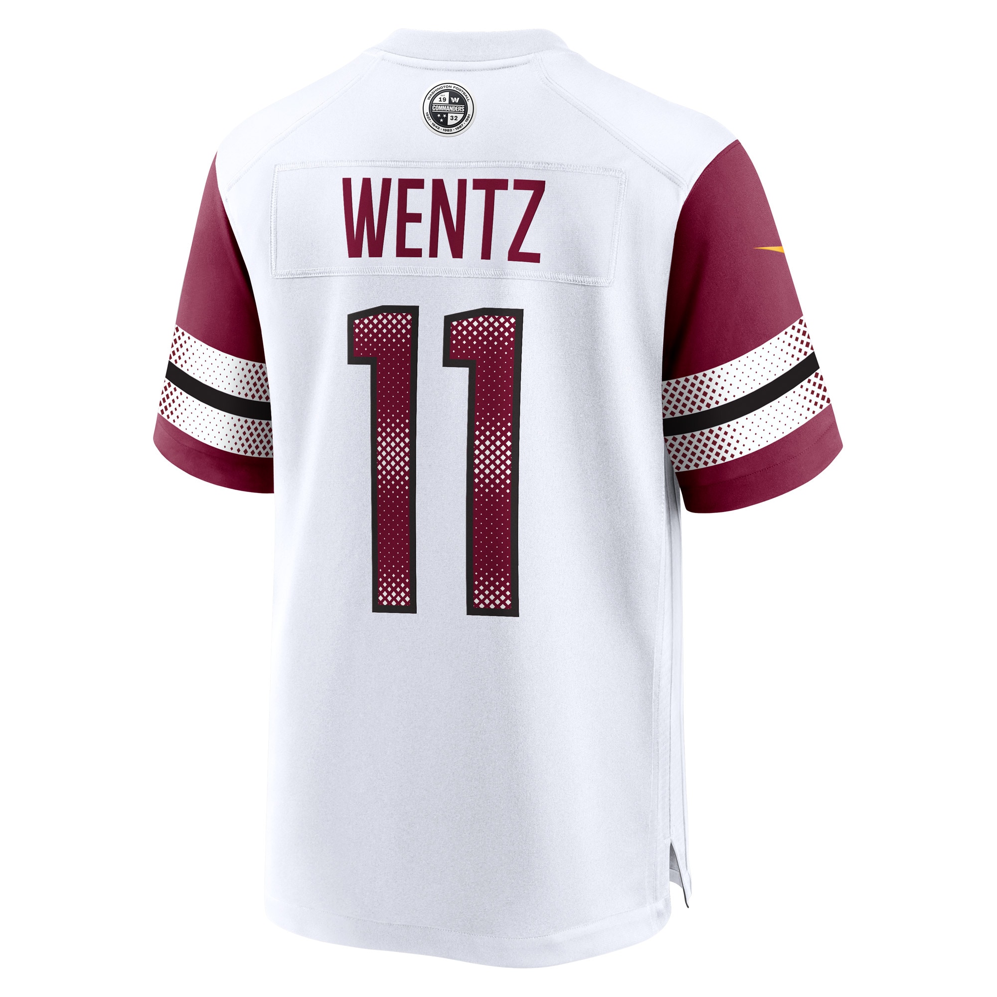Carson Wentz Washington Commanders Nike Game Jersey White - Image 3