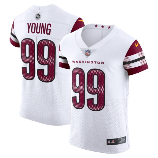 Chase Young Washington Commanders Nike Vapor Elite Jersey White
