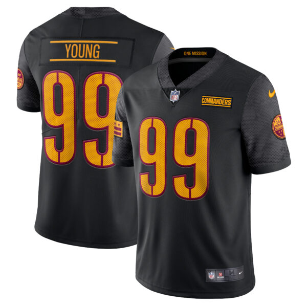 Chase Young Washington Commanders Nike Alternate Vapor Limited Jersey Black